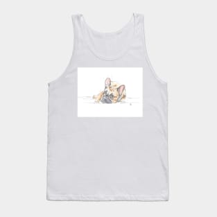 Cute French Bulldog drawing Tank Top